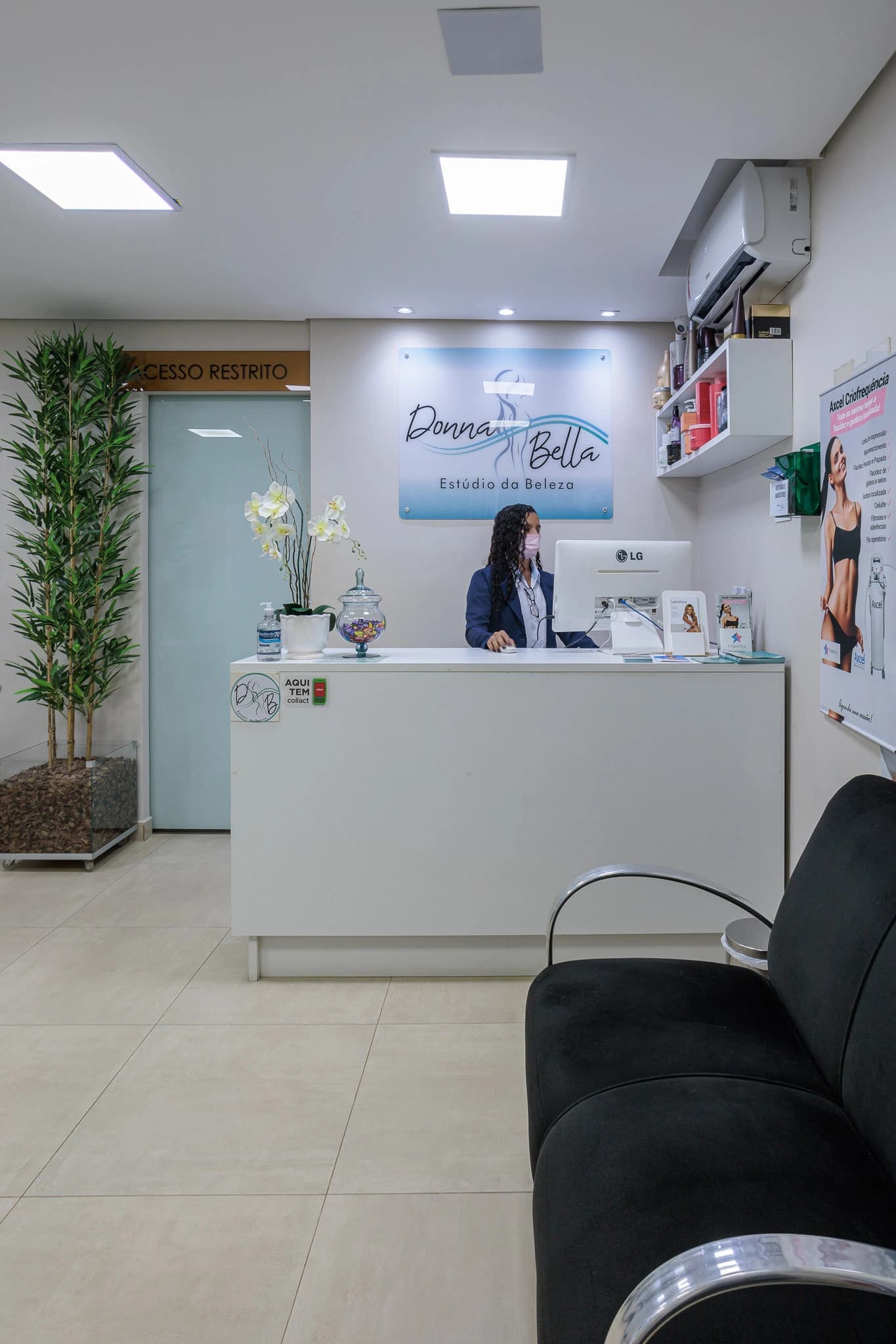 Recepção da clínica